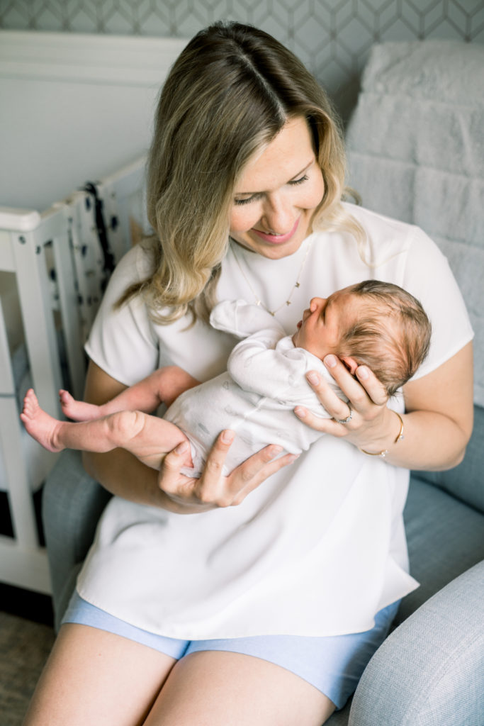 At home newborn shoot